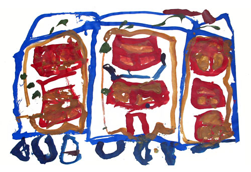 Детский рисунок - Автобус