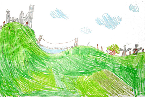 Детский рисунок - Замок